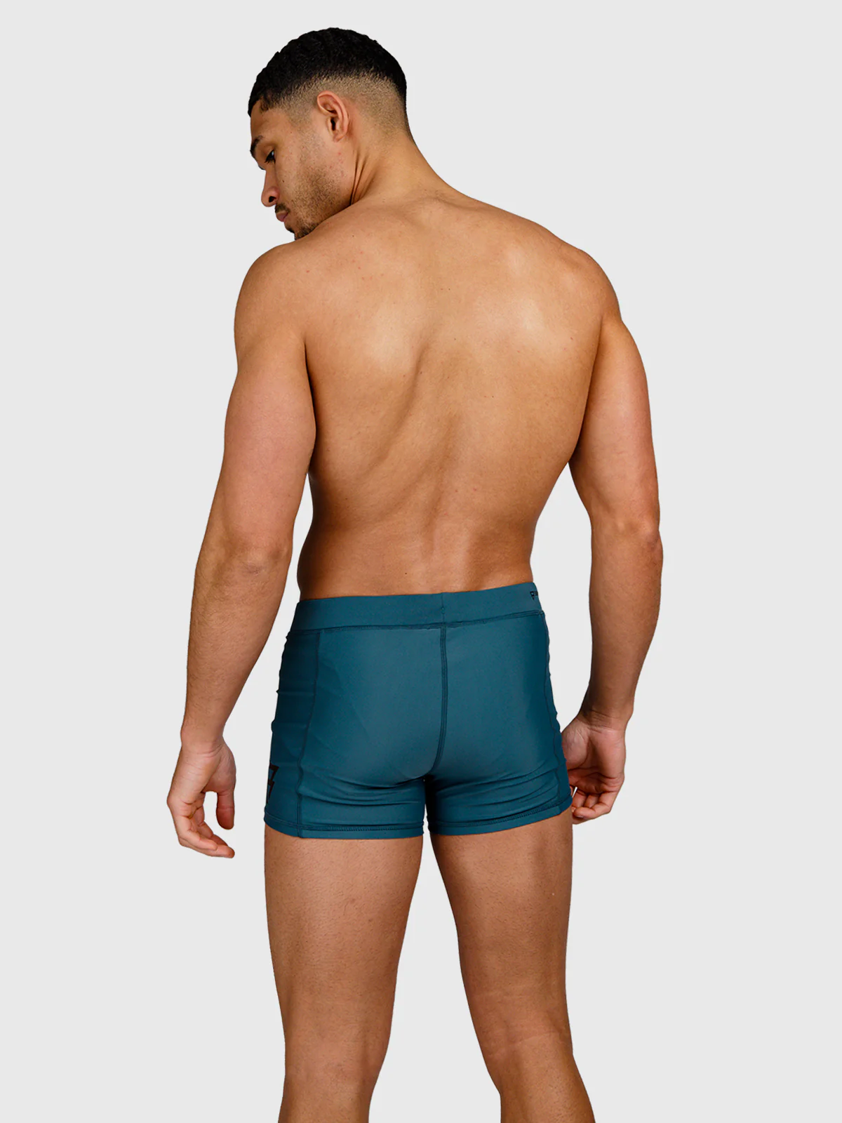 Samier-Logo Men Swim Trunks | Mediterranea - Image 2