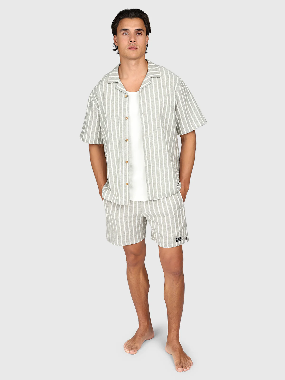 Sanni-Stripe Men Shirt | Snow - Image 6
