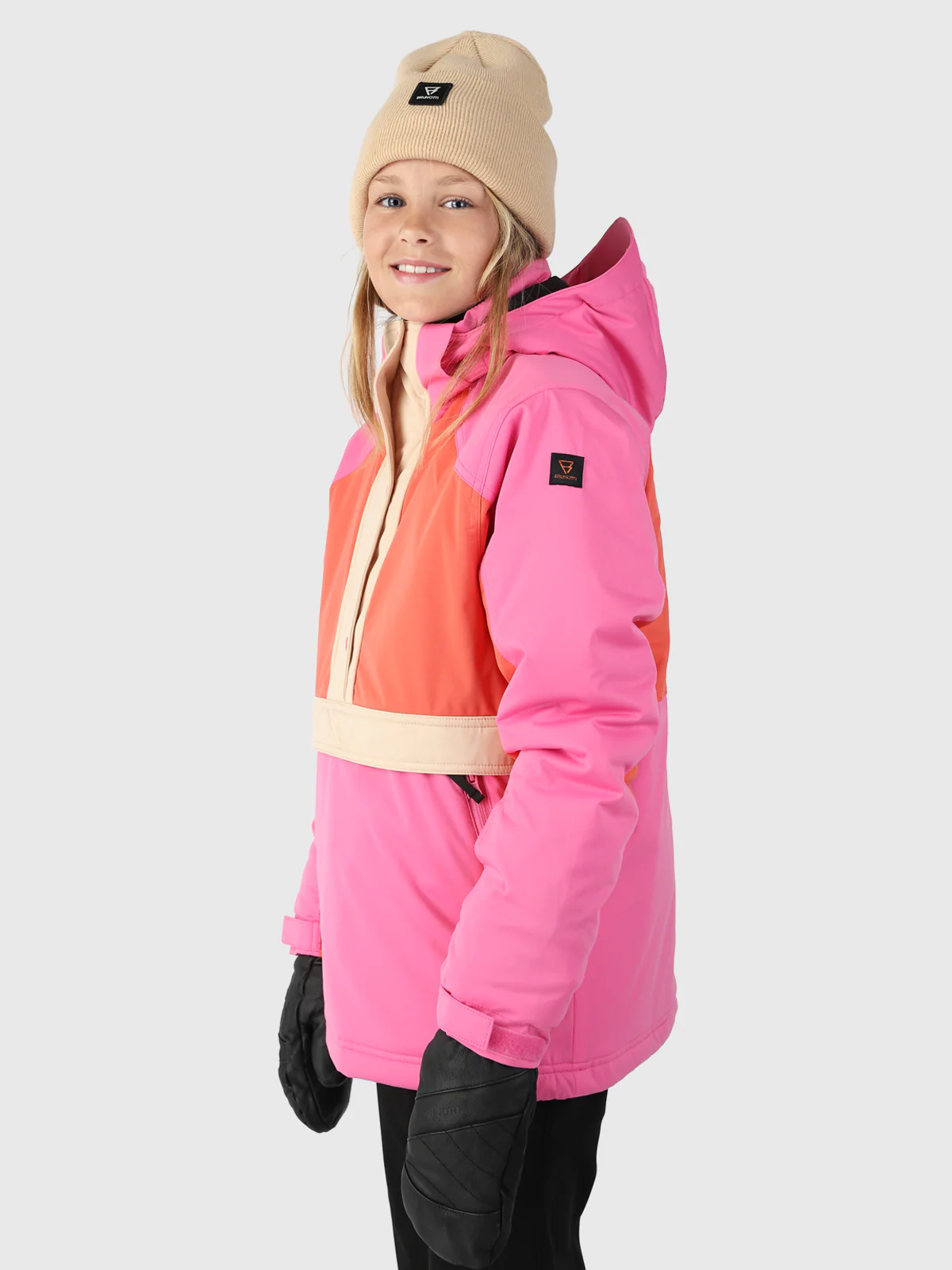 Sappo Girls Anorak Snow Jacket | Red - Image 4