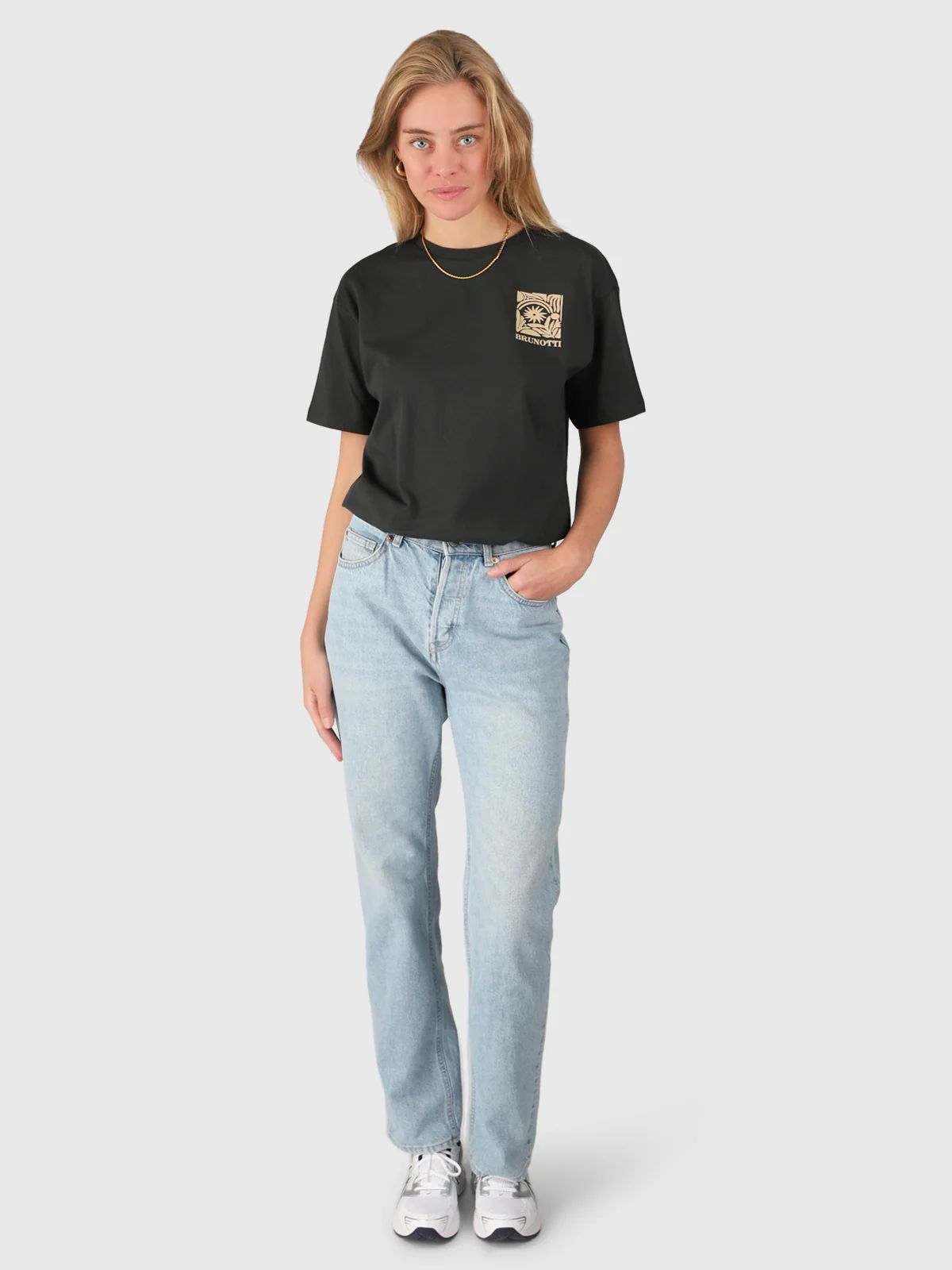 Seaya-Swirl Women T-shirt | Pirate Black - Image 5