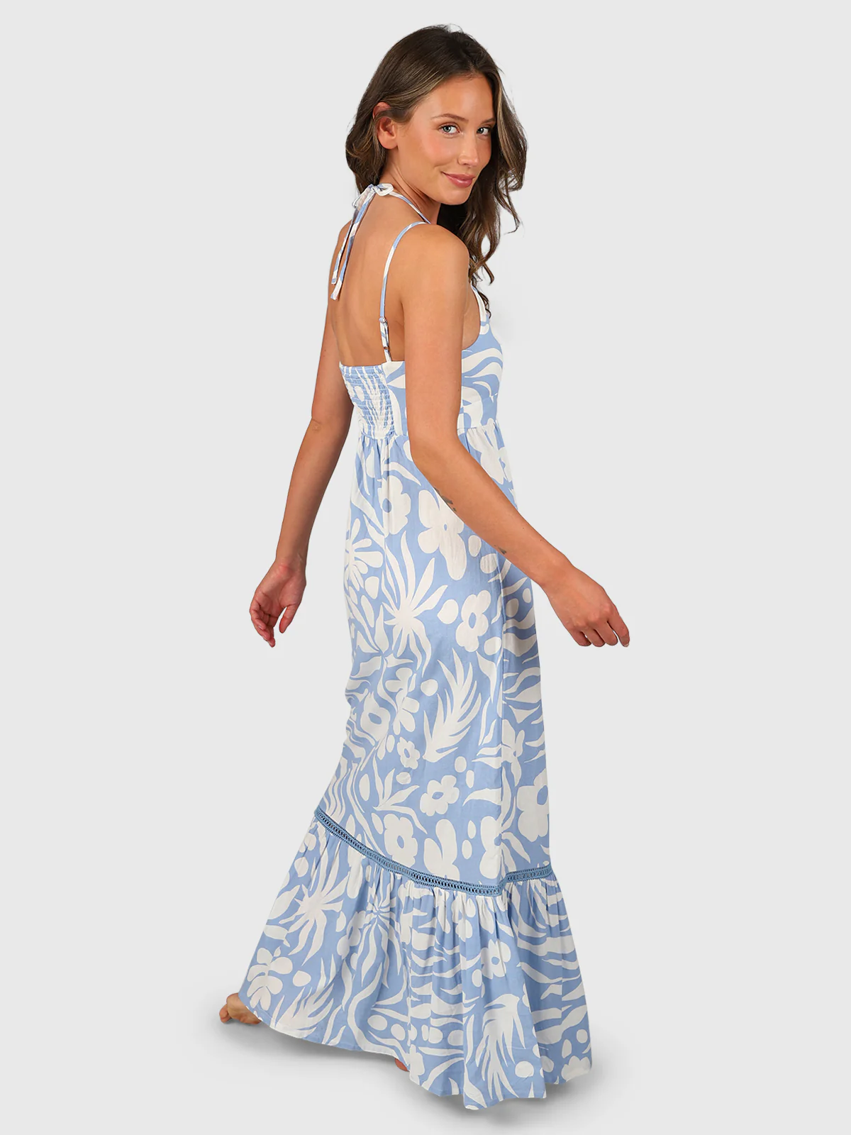 Siena-Floral Swirl Women Dress | Bluebell - Image 4