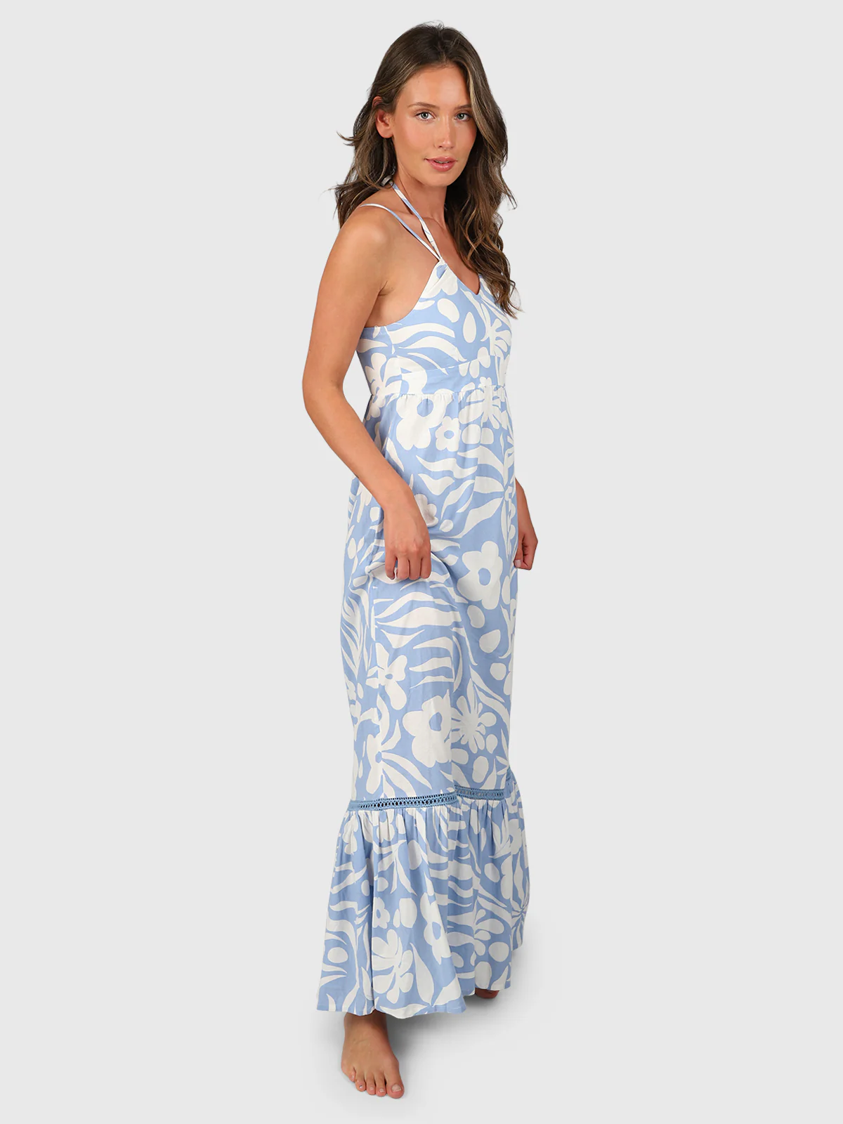 Siena-Floral Swirl Women Dress | Bluebell - Image 5