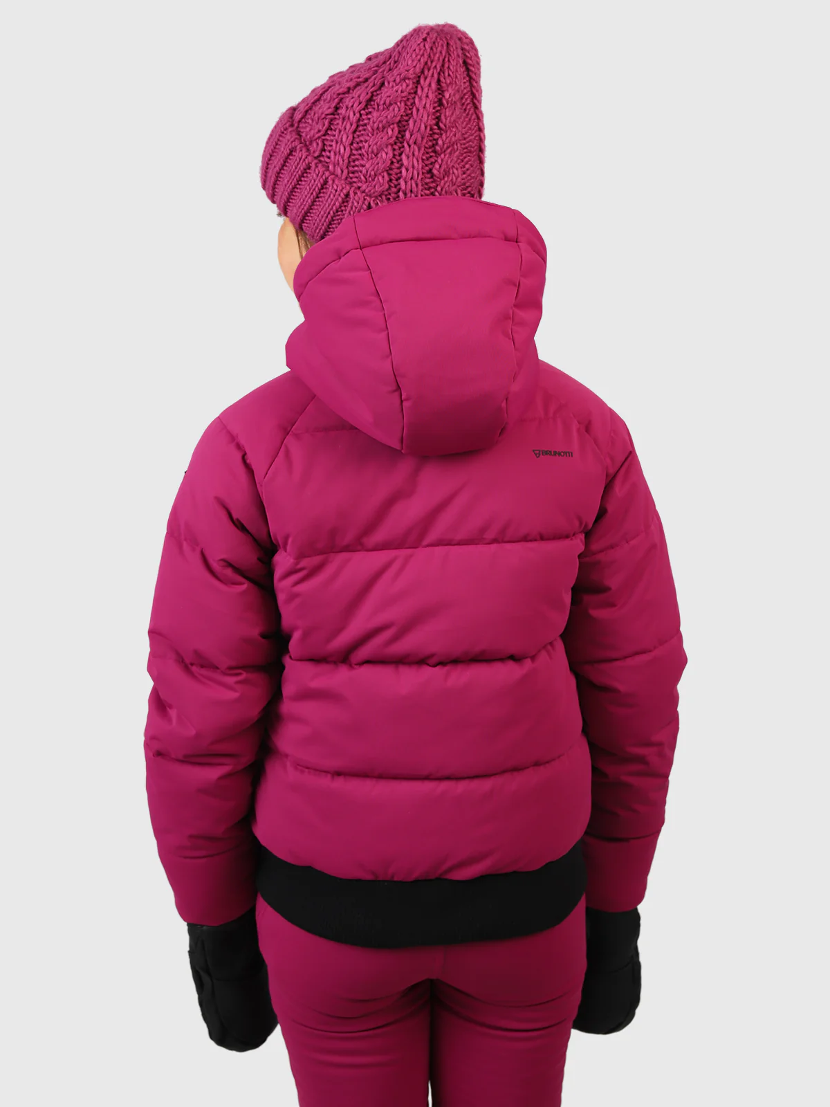 Suncrown Girls Puffer Snow Jacket | Fuchsia - Image 3