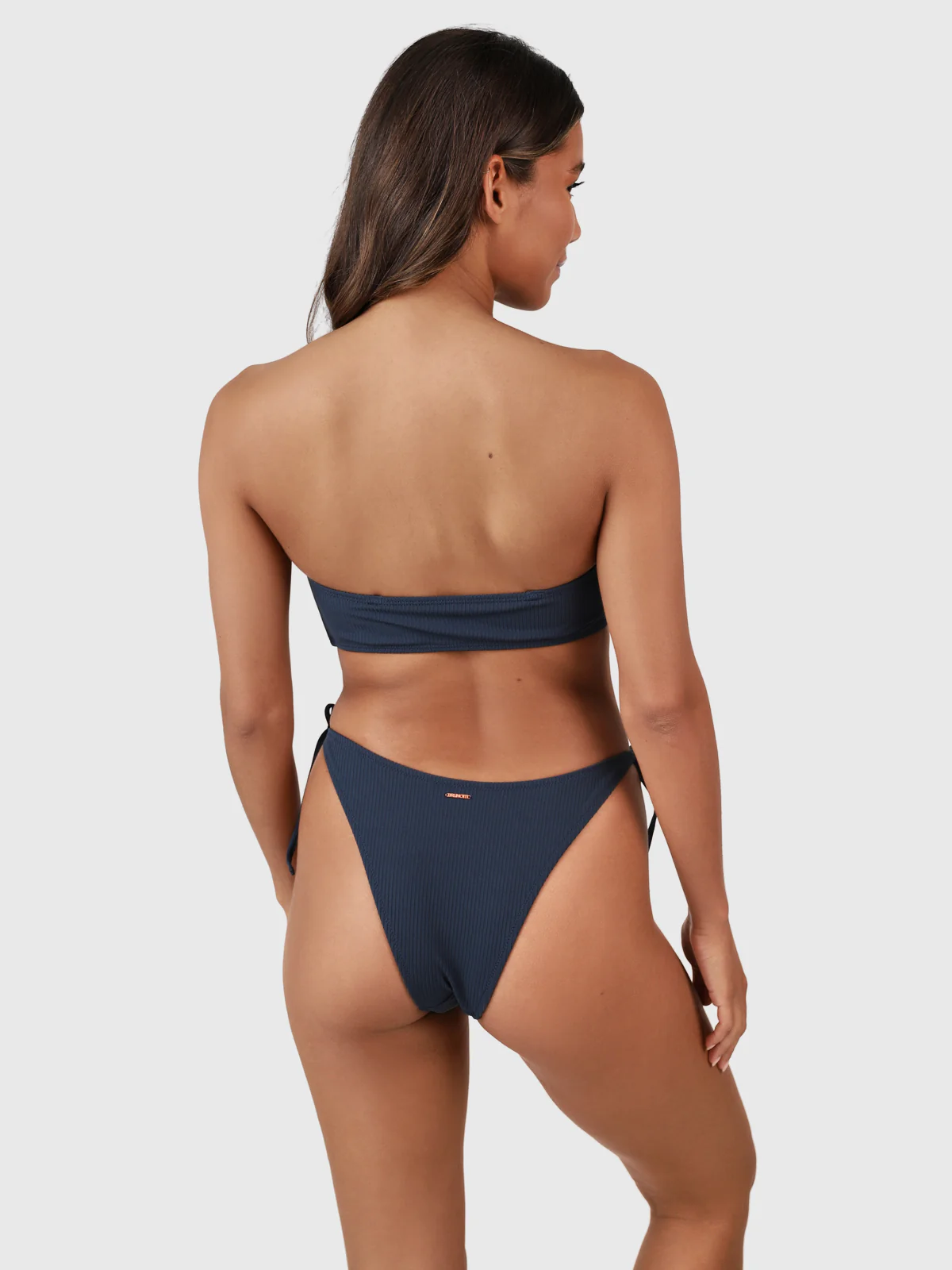 Suus-Rib Women Bikini Bandeau Top | Indigo Blue - Image 3