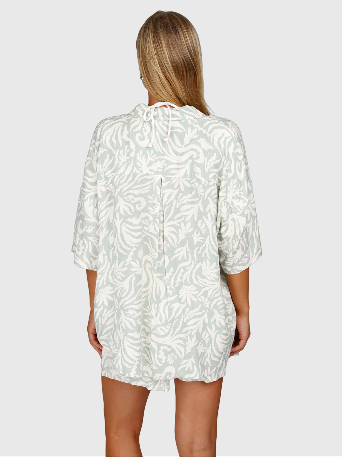 Teodhora Women Shirt | Aqua Grey - Image 3